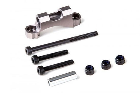 GMADE REAR UPPER LINK MOUNT (TITANIUM GREY) FOR GS01 AXLE