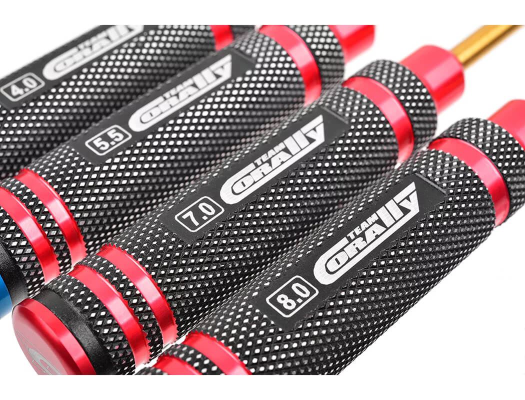 Corally Pro Hex Tool Set Ti-Ni Coated 1.5/2.0/2.5/3.0Mm