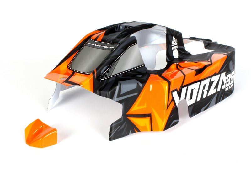 Vorza Vb-2 Nitro Buggy Painted Body (Orange)