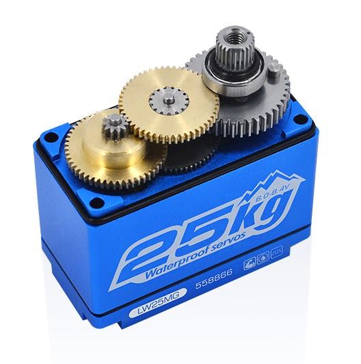 Servo Hd Lw-25Mg Waterproof Hv Blue Alu Case 25.0Kg/0.14Ss