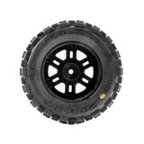 Pro-Line Badlands Front/Rear Tires Mtd 12Mm Black Split Six (2): Arrm