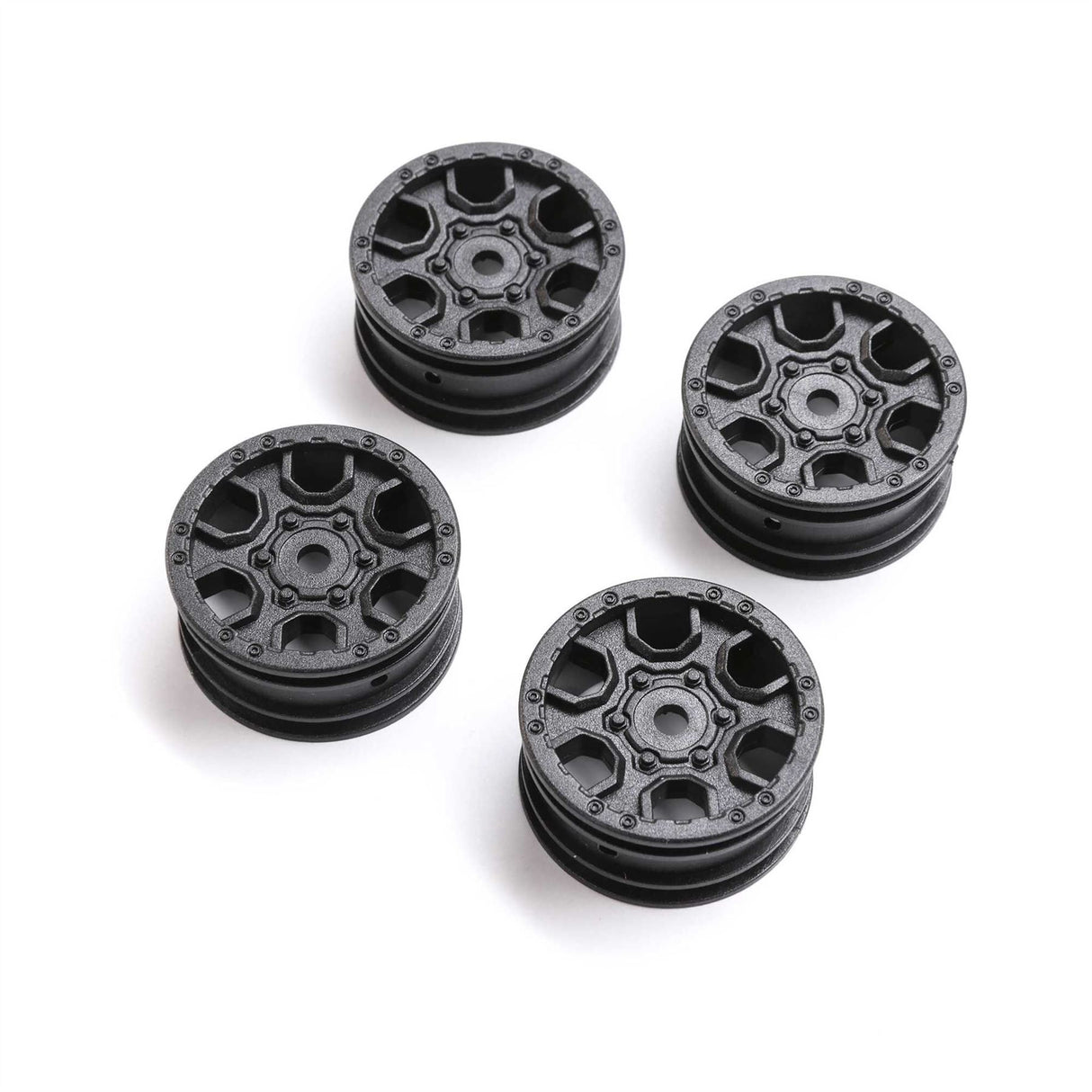 Axial 1.0 Ford Bronco Wheel, Black (4): SCX24