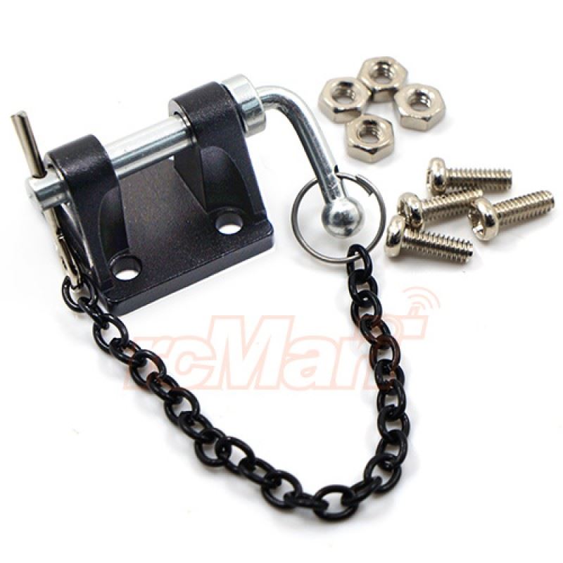 Yeah Racing Adjustable Drop Hitch Black For 1:10 RC CAR