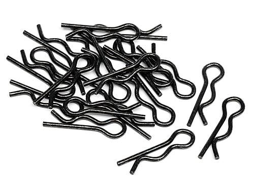 HPI Body Clip (6mm/Black/20Pcs)