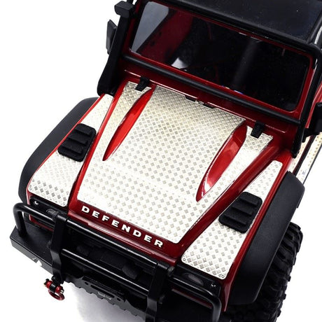 Yeah Racing Stainless Steel Engine Cover Diamond Plate fits TRX-4M Defender