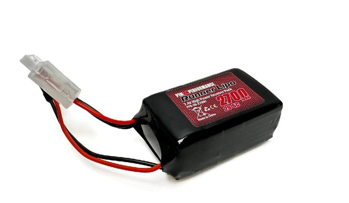 Pink Runner Rx Lipo 2S 7.4V-2700 (Jr) 58X34X31Mm 115G - Humpxl