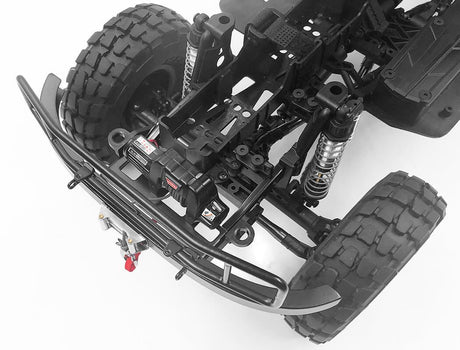 RC4WD RANCH STEEL FRONT WINCH BUMPER W/ LIGHTS FOR AXIAL 1/10 SCX10 II UMG10 (BLACK)