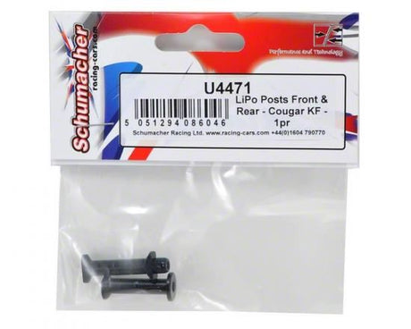 Schumacher LiPo Posts Front & Rear - Cougar KF - 1pr