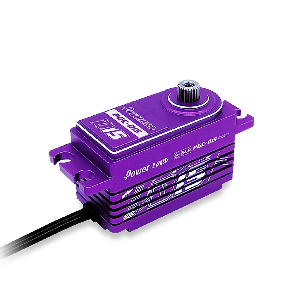 Servo Power Hd D15 Purple Low Profile Rev Wire Drift/Tc (18Kg/0.085)