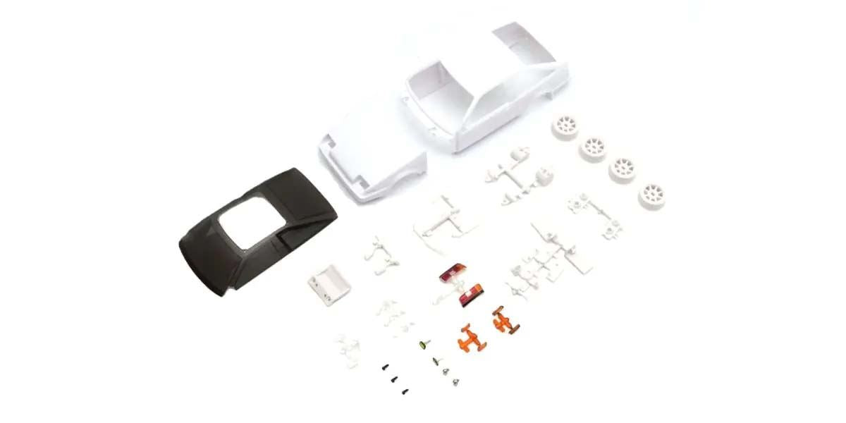 Bodyshell Toyota Trueno Ae86 Kyosho Mini-Z + 4Wd Rims (White Body)