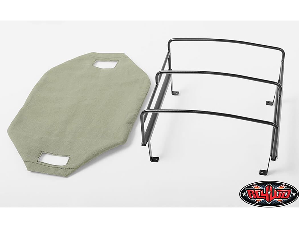 RC4WD BED SOFT TOP W/CAGE FOR RC4WD MOJAVE II FOUR DOOR (GREEN)