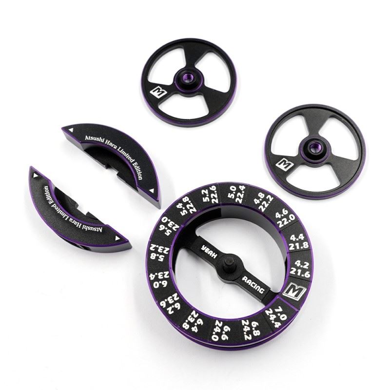 Yeah Racing Momentum 7075 Aluminum Round Droop Gauge V2 For 1/10 On Road Chassis Limited Edition