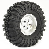 FASTRAX 1:10 CRAWLER SWAMPER 1.9 SCALE WHEEL &#248;118MM TYRE (SILVER)