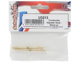 Schumacher Turnbuckle Adjuster; Gold - 53mm (pr)