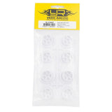 Yeah Racing Plastic Narrow Rim Rwd Set 8.5Mm X 20Mm (Offset 0 +1 +1.5 +2) White For 1/28 Mini-Z