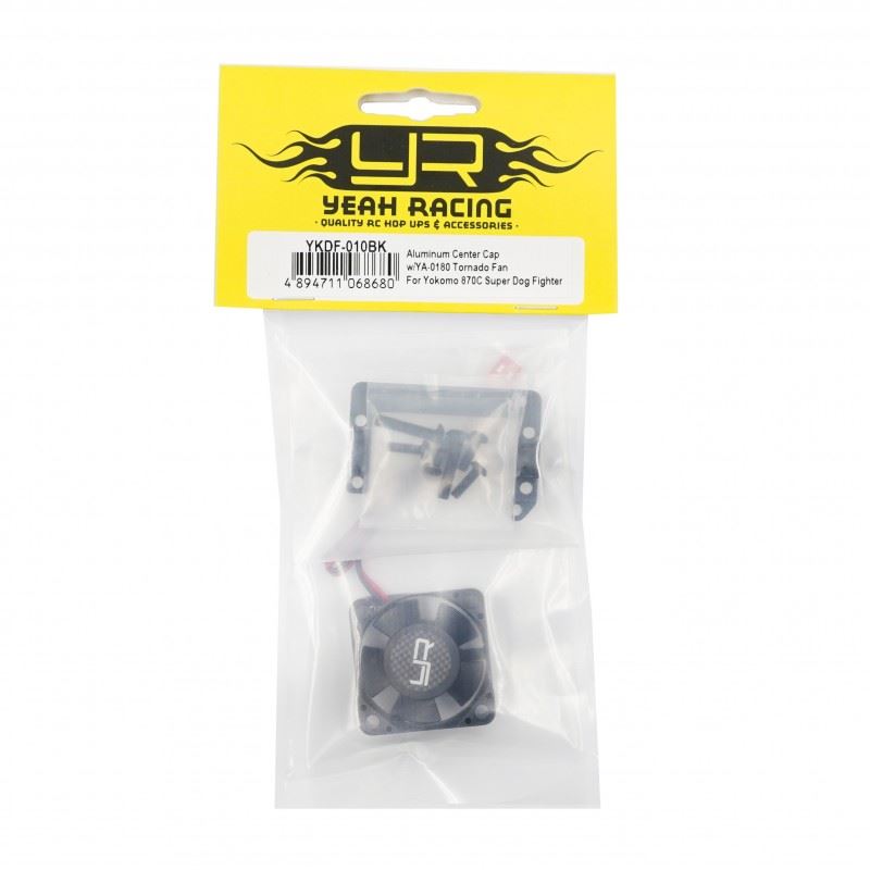 Yeah Racing Aluminum Center Cap Holder W/Ya-0180 Tornado Fan For Yokomo 870C Super Dog Fighter