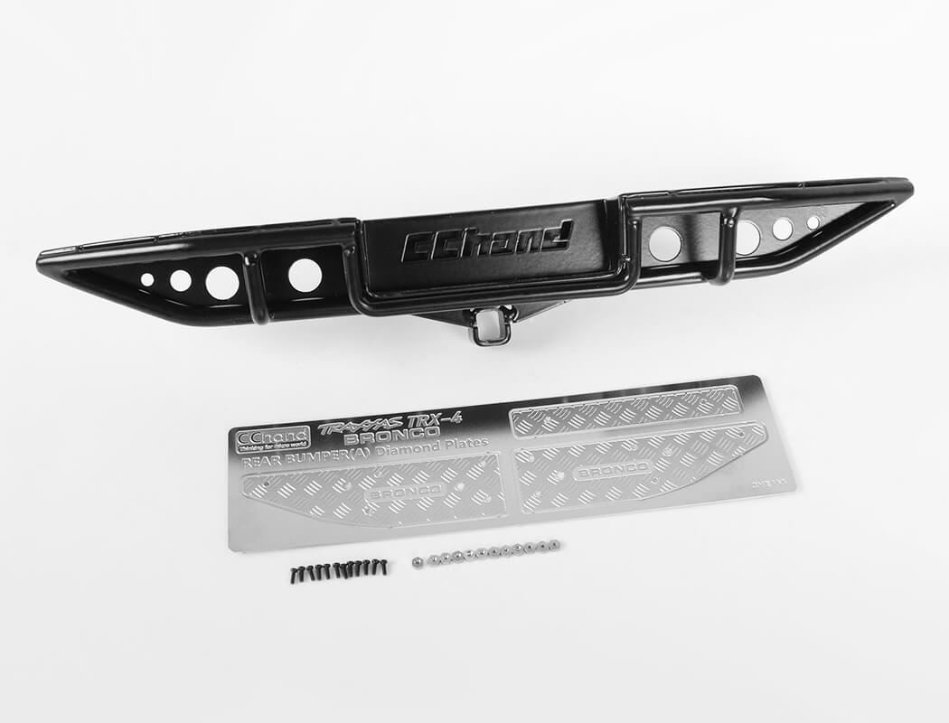 RC4WD RANCH REAR STEP BUMPER FOR TRAXXAS TRX-4 '79 BRONCO RANGER XLT (BLACK)