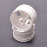 Jc 6 Spoke 2.2 Rear White Wheel Cat/Coug 2K Pr