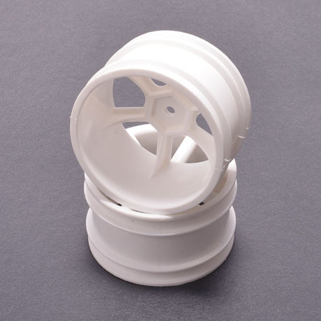Jc 6 Spoke 2.2 Rear White Wheel Cat/Coug 2K Pr