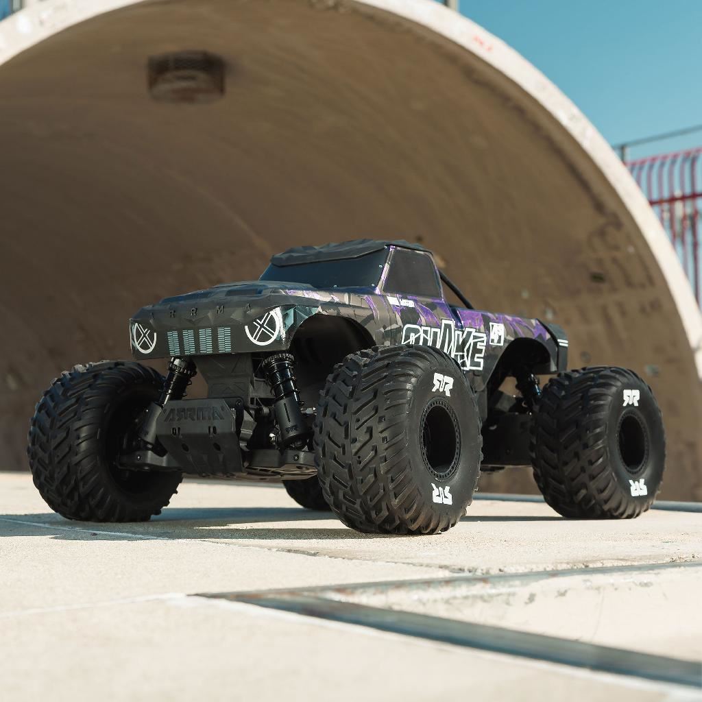 Arrma 1/8 Quake 4S Dsc 4X4 Rtr Monter Truck, Le Black/Pearl