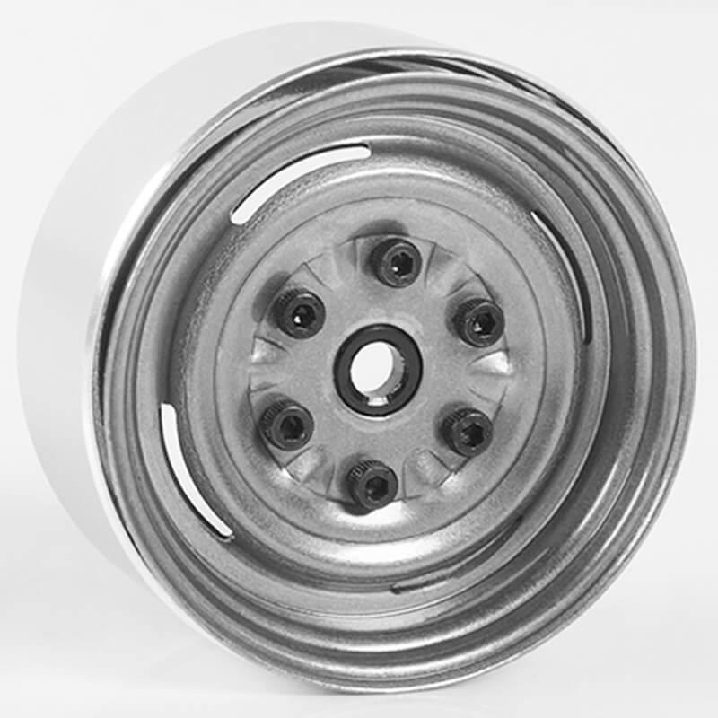 RC4WD VINTAGE YOTA 6 LUG STAMPED STEEL 1.55  BEADLOCK WHEELS