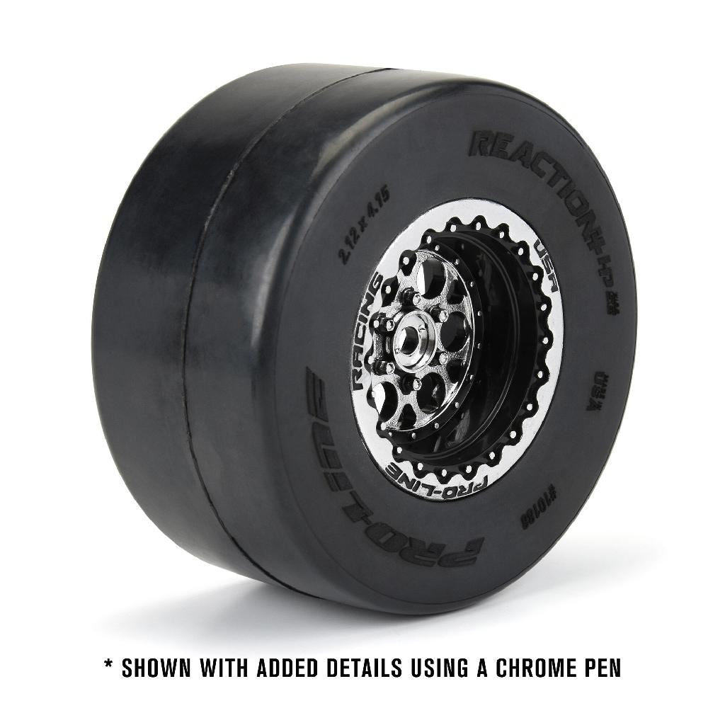 Proline 1/10 Showtime+ Wide Rear 2.2In/3.0In 12mm Drag Wheels (2) Blac