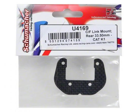 Schumacher C/F Link Mount; Rear 33.50mm - CAT K1