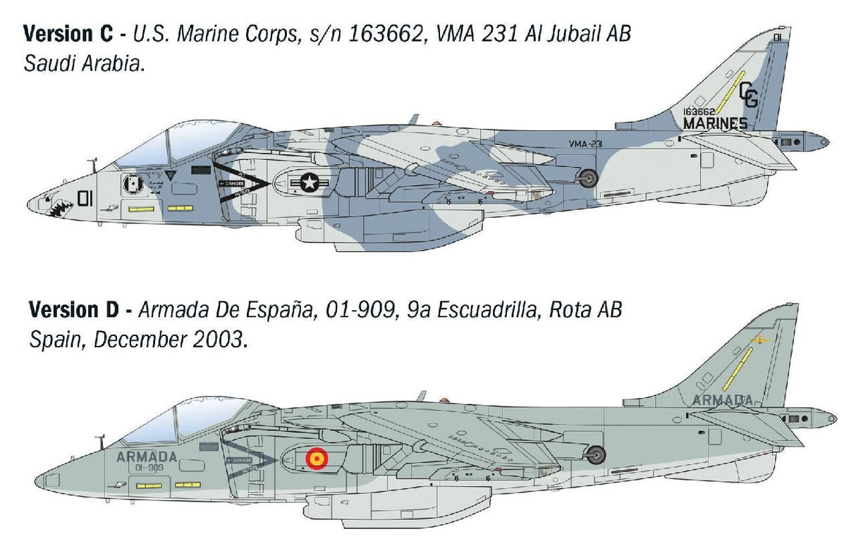 Italeri Av-8B Harrier Ii