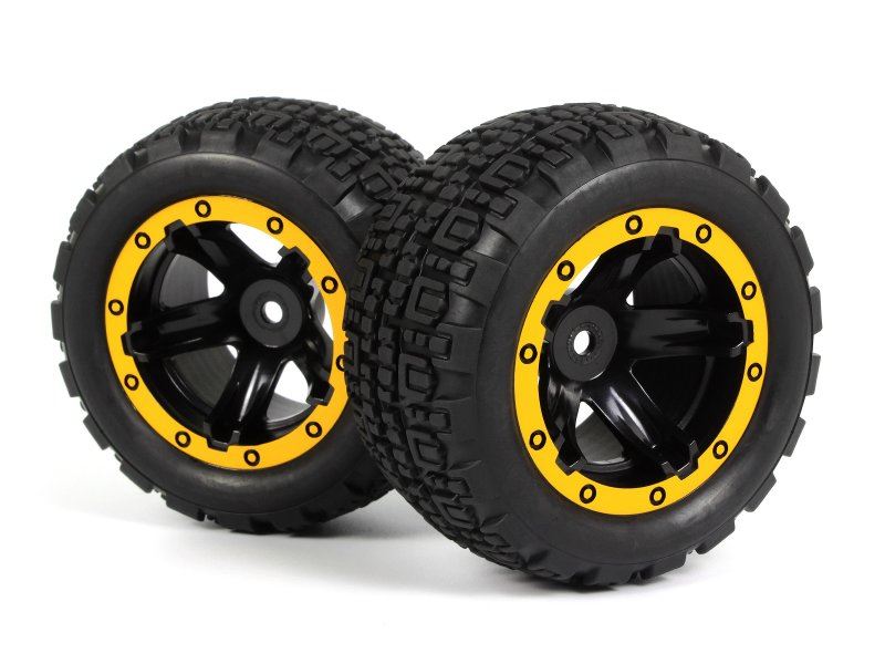 Slyder St Wheels/Tires Assembled (Black/Yellow)
