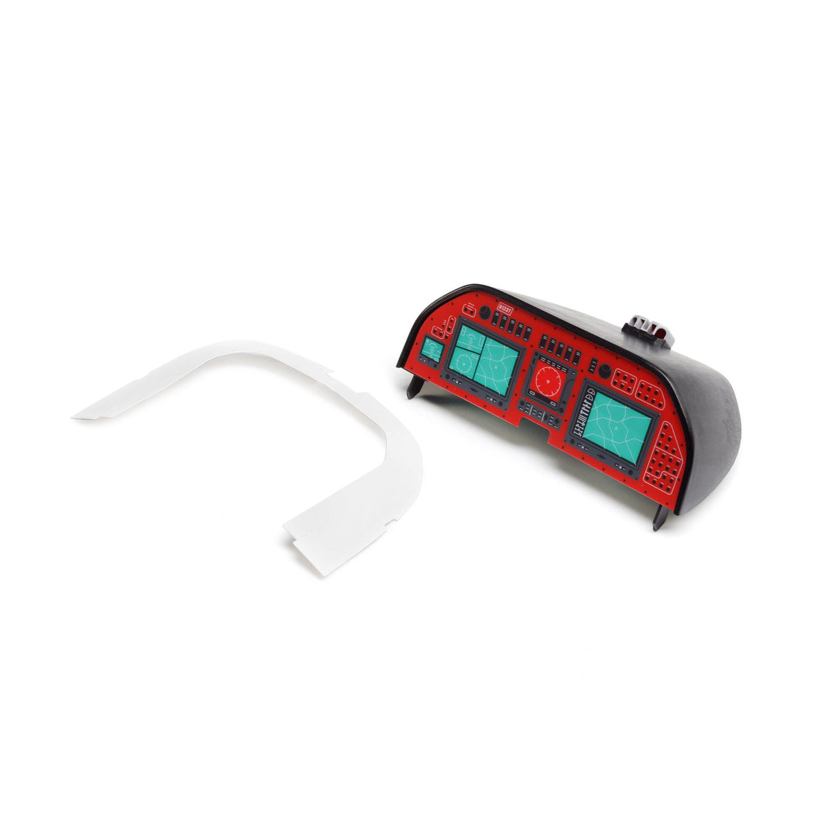 E Flite Instrument Panel with Plastic Cover: DRACO 2.0m