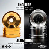 Yeah Racing Aluminum Cnc Rim Set For Yokomo 870C Super Dog Fighter 2023 Yz10