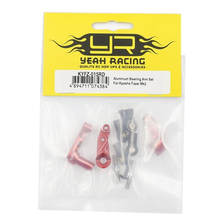 Yeah Racing Aluminum Steering Arm W/Adjustable Steering Tie-Rod Set For Kyosho Fazer Mk2