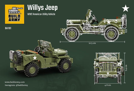 Build Army Willys Mb Jeep Utility Vehicle