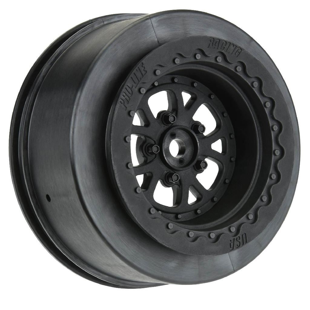 Proline 1/10 Pomona Drag Spec Rear 2.2In/3.0In 12mm Drag Wheels (2) Bl