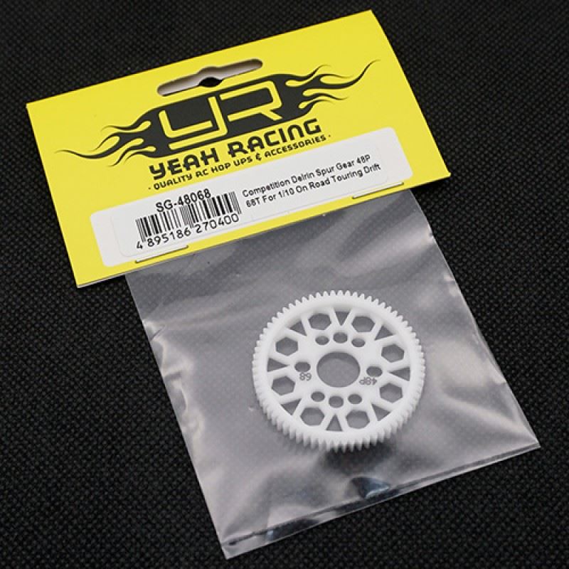 Yeah Racing Competition Delrin Spur Gear 48P 68T For 1/10 On Road Touring Drift