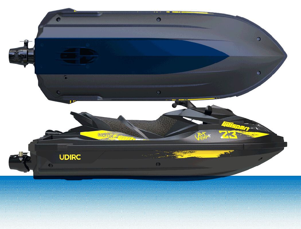 Udi Rc Inkfish Jetboat 362Mm Turbojet Rtr Brushed