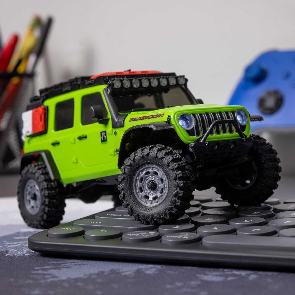 Axial 1/30 Scx30 Jeep Wrangler Jlu 4X4 Rtr Rock Crawler Green