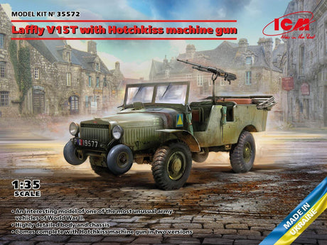 Icm Laffly V15T With Hotchkiss Machine Gun
