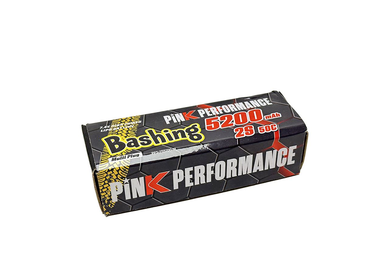 Pink Bashing Lipo 2S 7.4V-5200-50C (Multi) 139X47X25Mm 310G