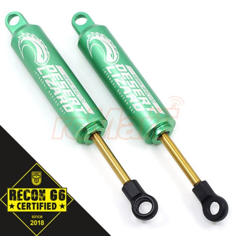 Yeah Racing 90mm Desert Lizard Two Stage Internal Spring Damper Pair Green For 1/10 Crawler 'G6 Certified'