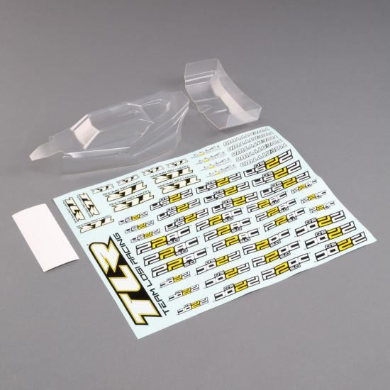 Losi Lightweight Body And Wing - Clear: 22 5.0