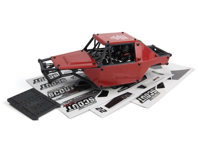Scout-24 1/24Th Rock Crawler - Printed Body - Red
