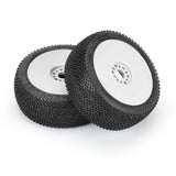 Proline 1/8 Hex Shot S3 Front/Rear Buggy Tires Mounted 17mm White (2