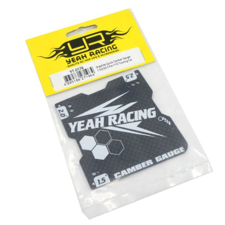 Yeah Racing Graphite Lightweight Camber Gauge 1.5, 2 and 2.5 Deg For 1/10 Touring Car M Chassis