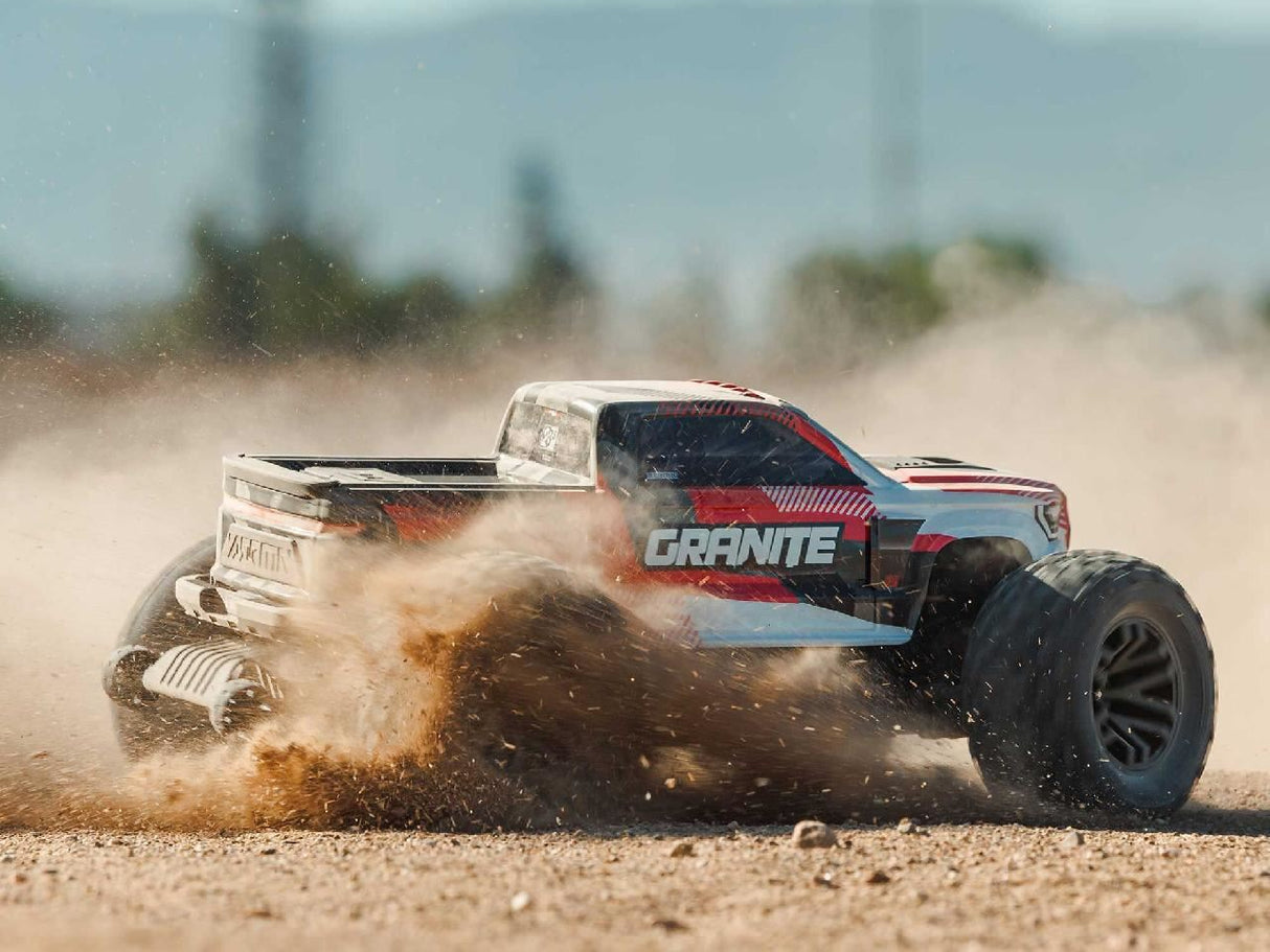 Arrma 1/10 Granite 223S Dsc 4X4 Rtr Brushless Monster Truck, Red