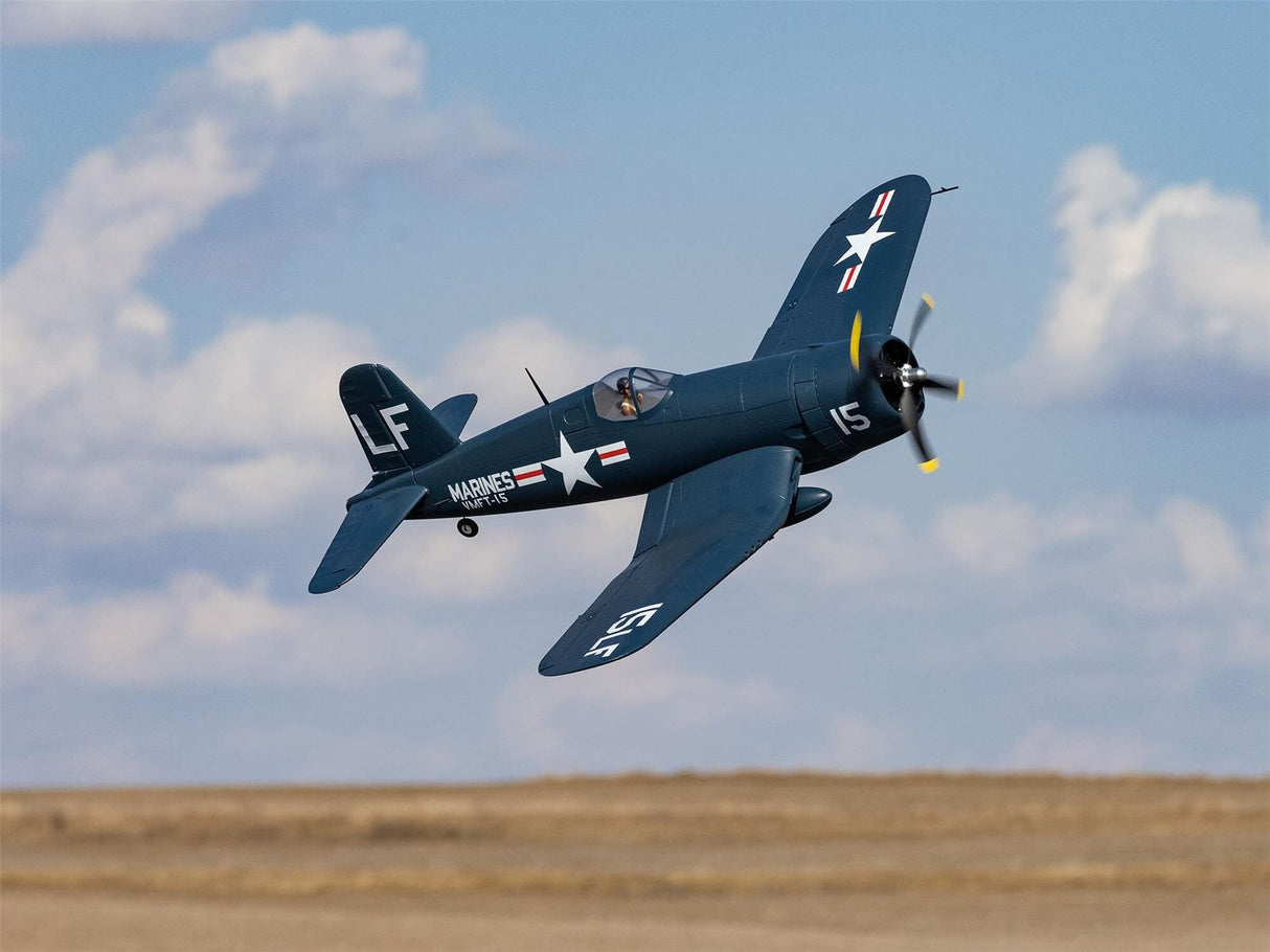 E Flite F4U-4 Corsair 1.2m BNF Basic with AS3X and SAFE Select