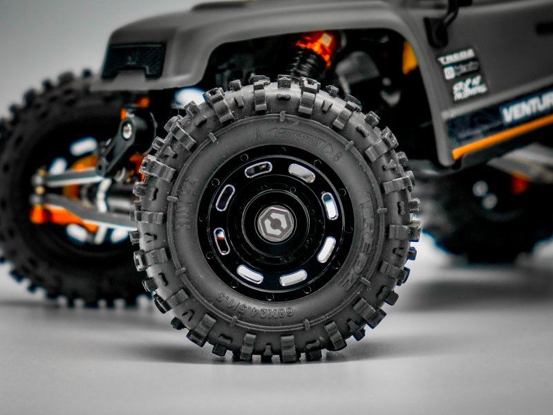Cc-8 Aluminum Wheel 1.3In (Black/4Pcs)