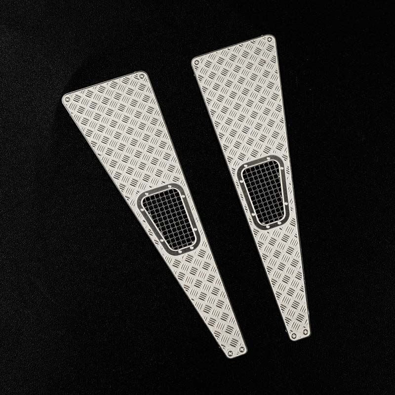 Yeah Racing Stainless Steel Front Hood Side Diamond Plate fits TRX-4M Defender