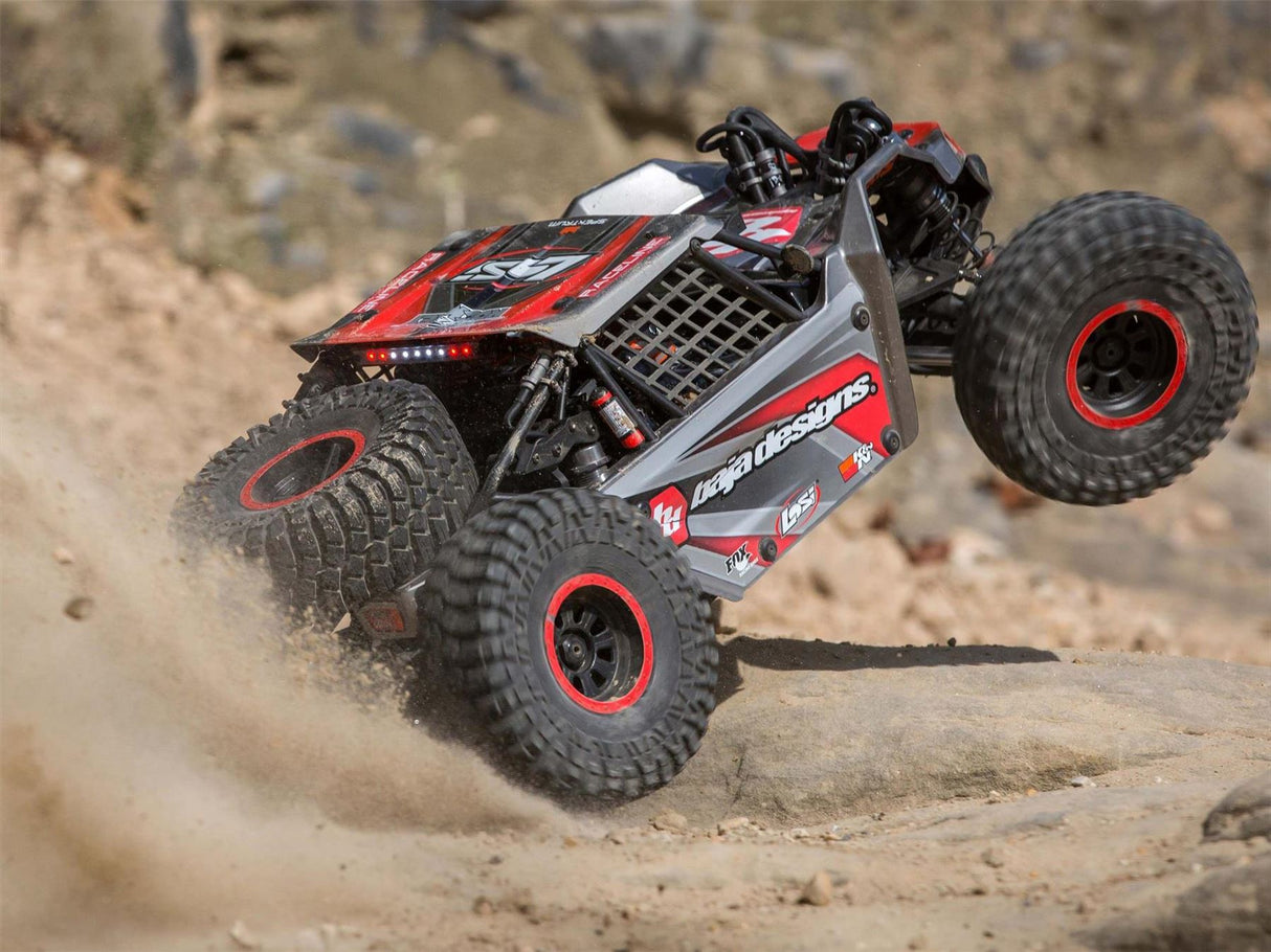 Losi Super Rock Rey: 1/6 4WD Elec Rock Racer, RTR Gray
