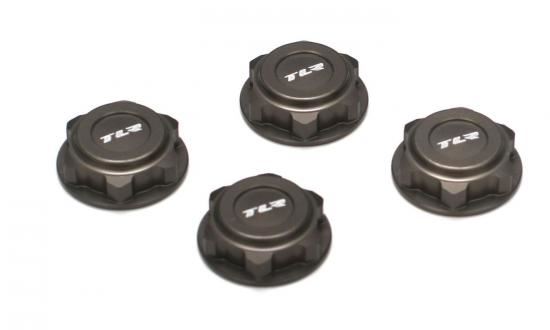 TLR Covered 17mm Wheel Nuts, Alum: 8B/8T 2.0